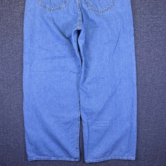 Levis Jeans Womens 31 Light Blue Cinch Baggy Wide Leg High Rise Denim Skater Y2K - Picture 11 of 16